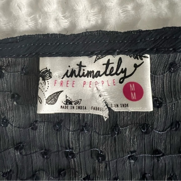 Intimately Free People Sequin Cami Top Dark Navy Size Medium bohemian glam Vegas - Picture 5 of 6